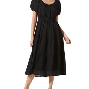 Tiered Short Sleeve Dress